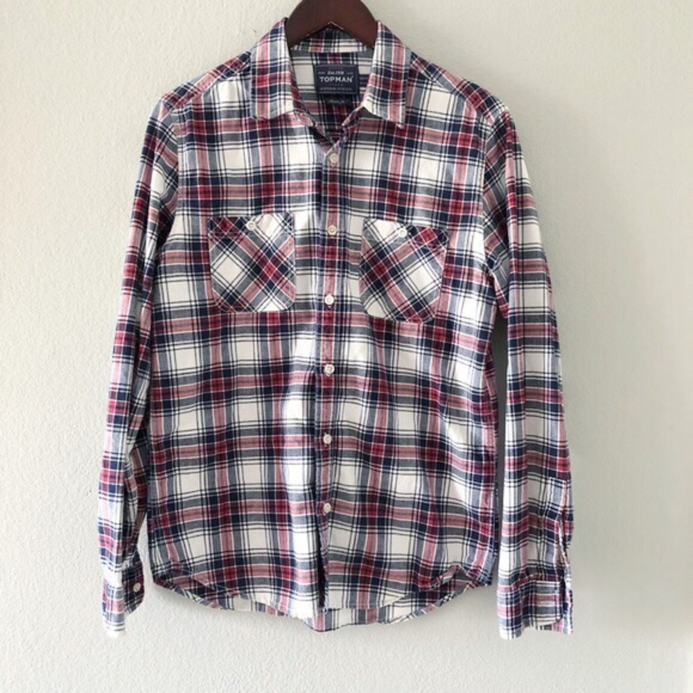 Plaid Topman Button Down - image 1